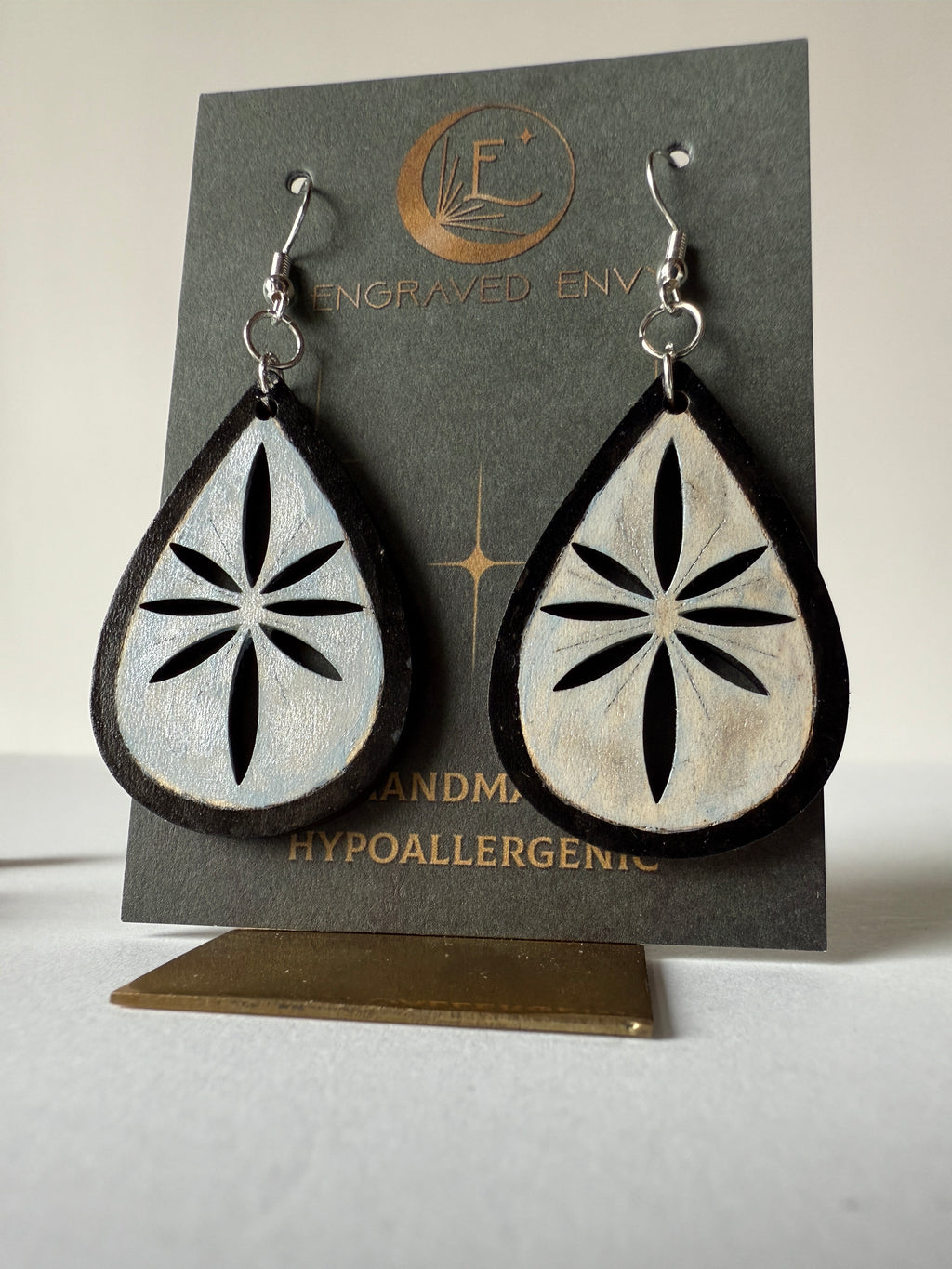 Black & Silver earrings