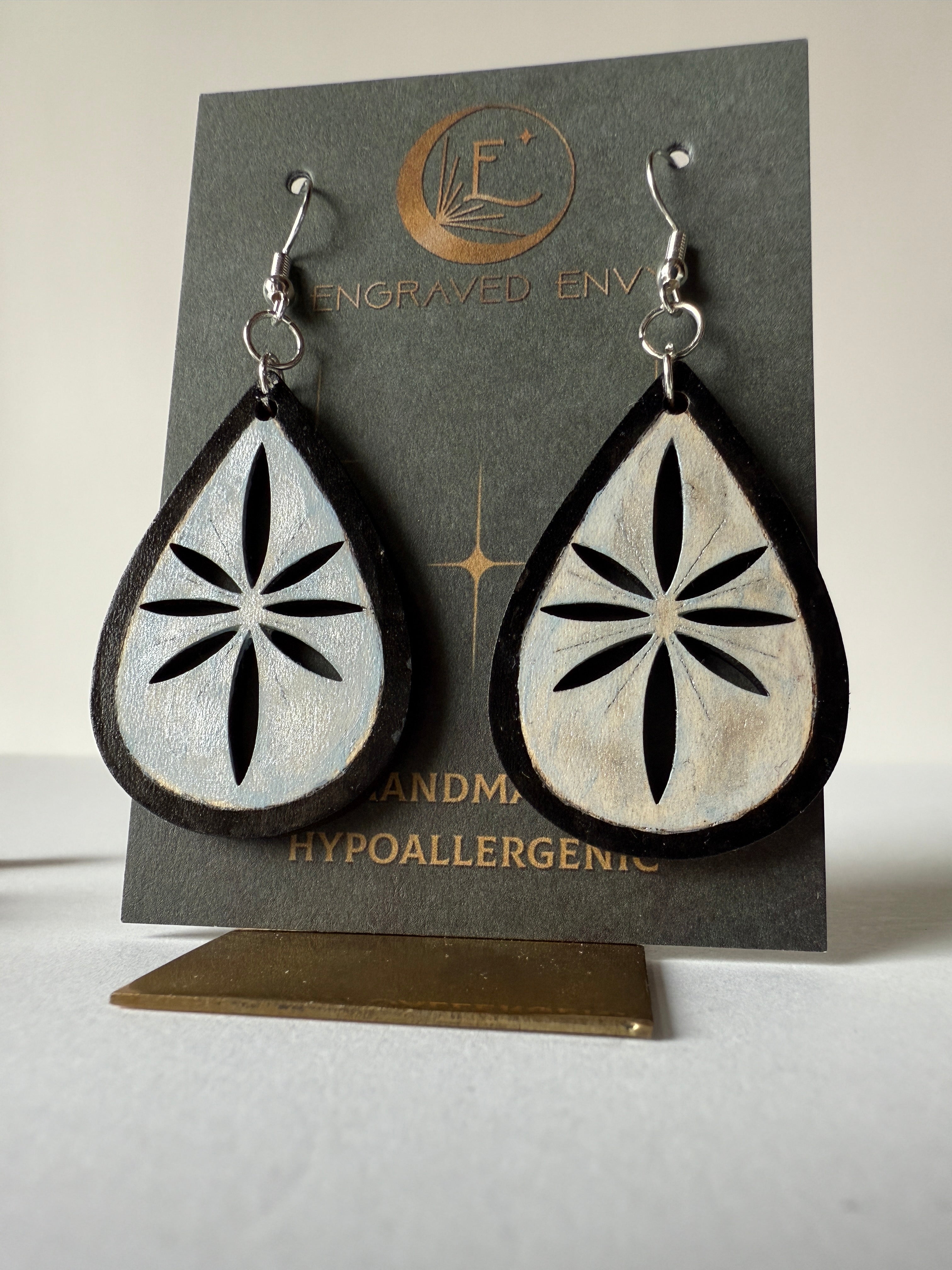 Black & Silver earrings