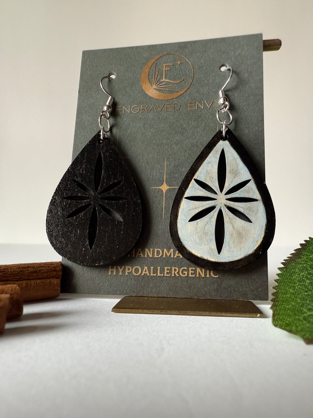 Black & Silver earrings