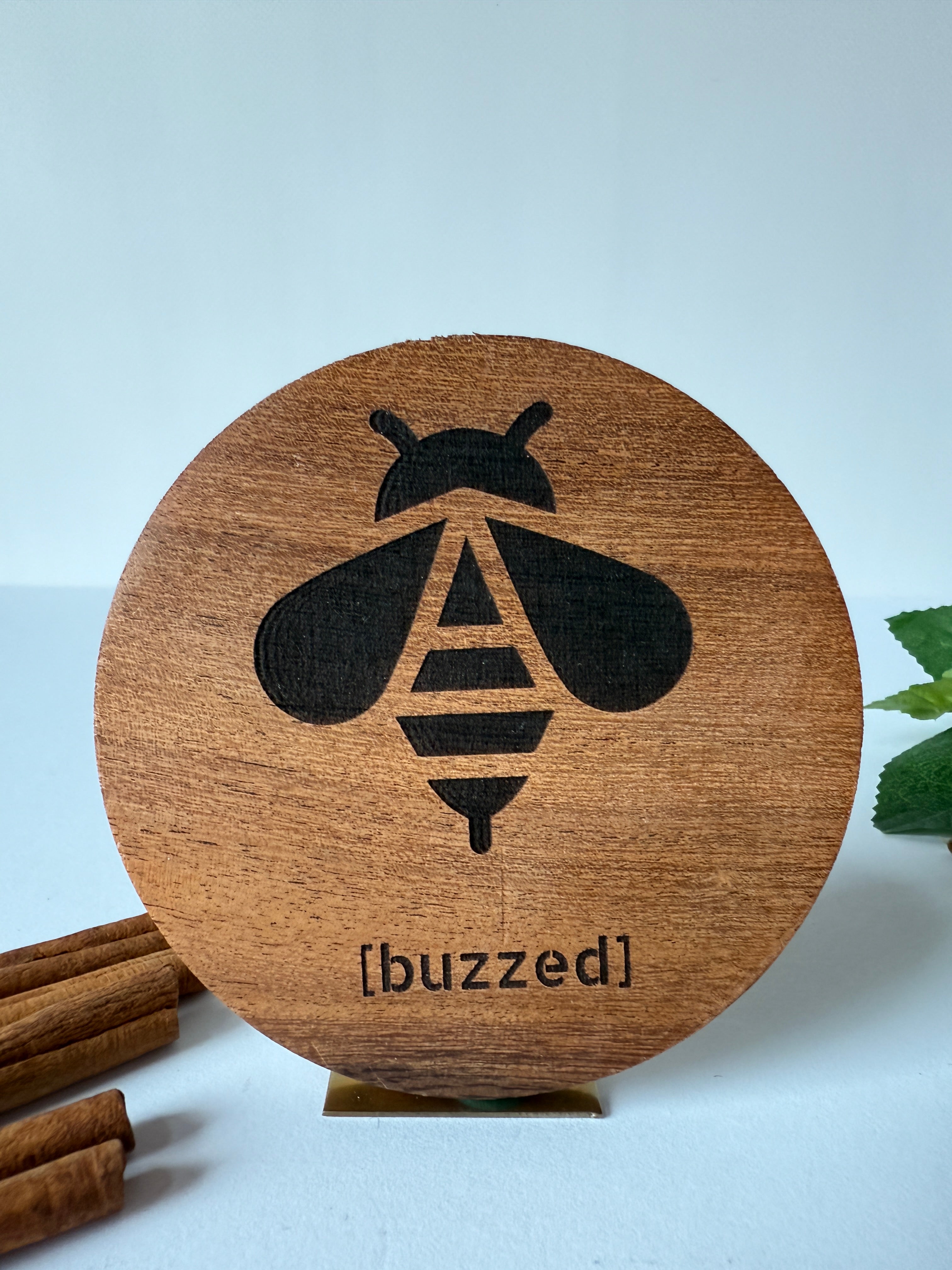 Funny Coaster Set - Acacia Wood